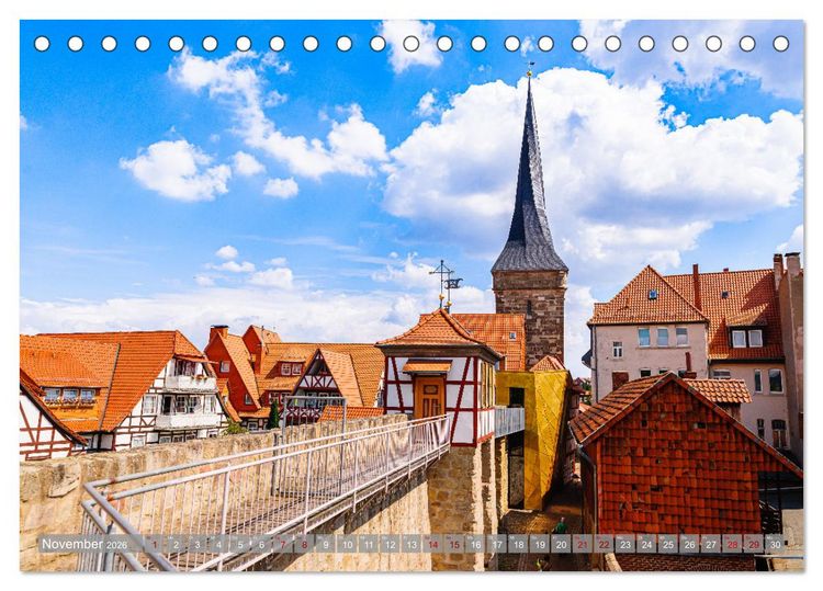 Produktbild: Ein Blick auf Duderstadt (Tischkalender 2026 DIN A5 quer), CALVENDO Monatskalender