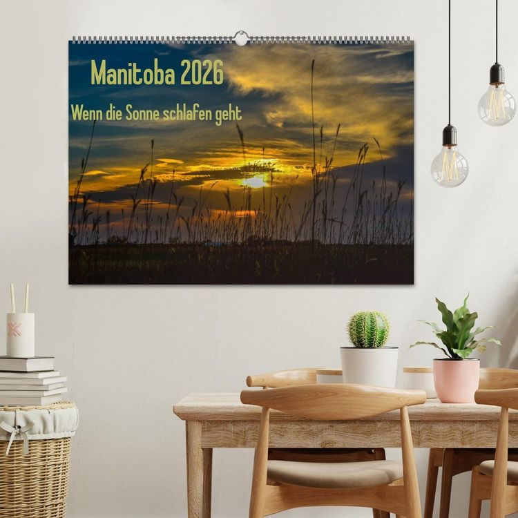 Produktbild: Manitoba 2026 Wenn die Sonne schlafen geht (Wandkalender 2026 DIN A2 quer), CALVENDO Monatskalender