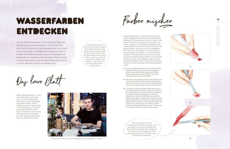 Produktbild: Watercolor Fashion Illustration. Schritt f&uuml;r Schritt zur perfekten Modeillustrationen mit Wasserfarben.