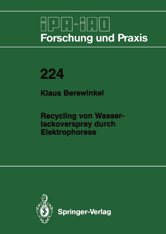 Produktbild: Recycling von Wasserlackoverspray durch Elektrophorese