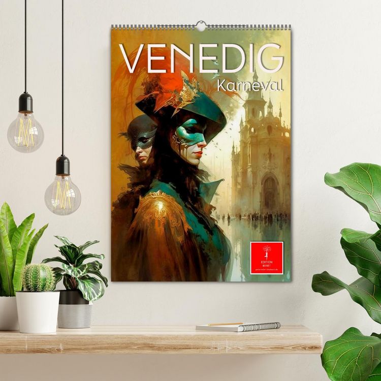 Produktbild: Venedig Karneval (Wandkalender 2026 DIN A2 hoch), CALVENDO Monatskalender