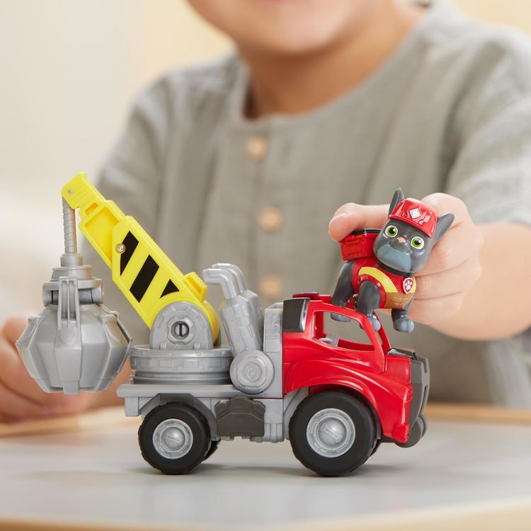 Produktbild: Rubble & Crew - Kran-Baufahrzeug mit Charger-Figur (Basis Fahrzeug)