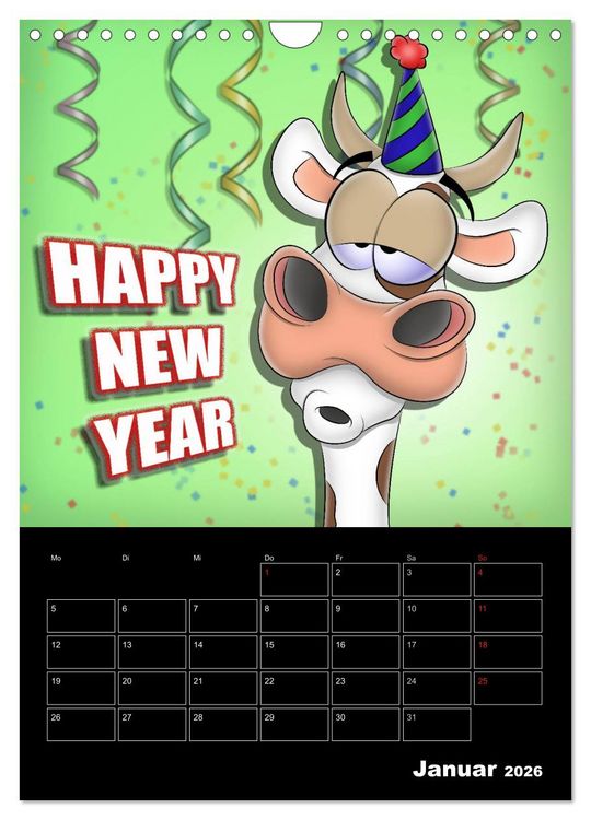 Produktbild: Cartoons - mir doch Bockwurscht (Wandkalender 2026 DIN A4 hoch), CALVENDO Monatskalender
