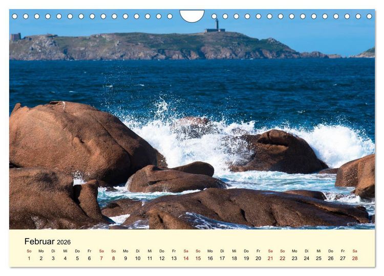 Produktbild: Einzigartige C&ocirc;te Granit Rose (Wandkalender 2026 DIN A4 quer), CALVENDO Monatskalender