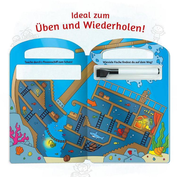 Produktbild: Tr&ouml;tsch Labyrinthe Schreib und Wisch Weg mit Stift