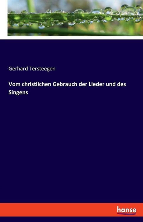 Produktbild: Vom christlichen Gebrauch der Lieder und des Singens
