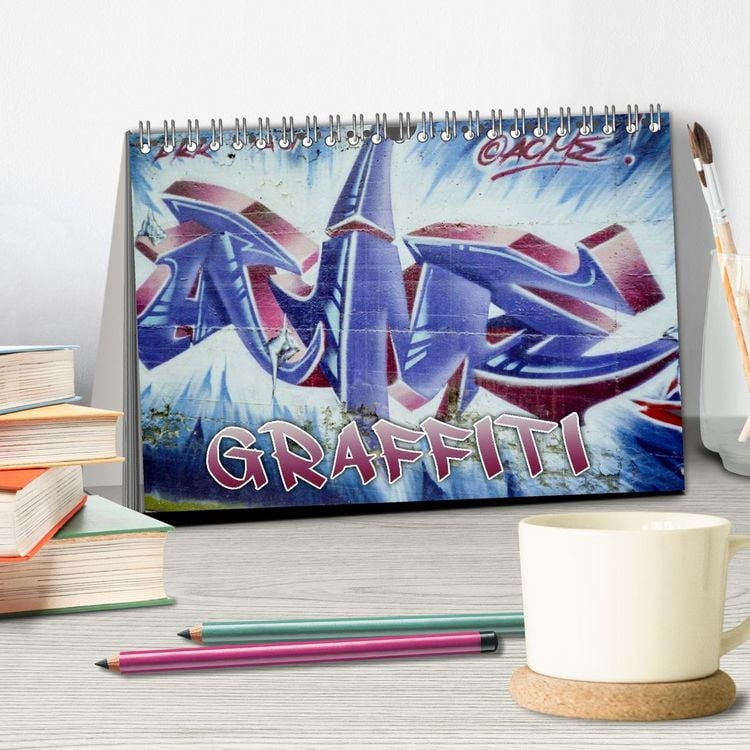 Produktbild: Graffiti - Kunst aus der Dose (Tischkalender 2026 DIN A5 quer), CALVENDO Monatskalender