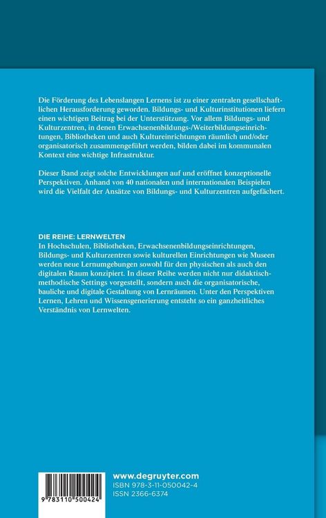 Produktbild: Bildungs- und Kulturzentren als kommunale Lernwelten