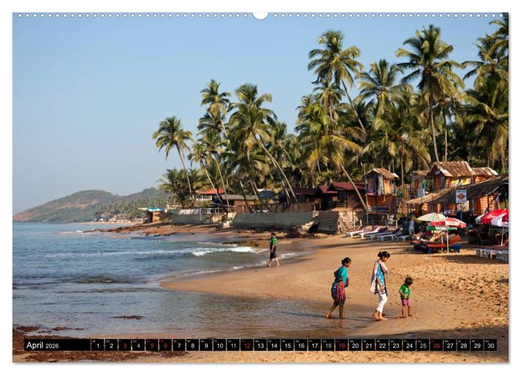 Produktbild: Indien - Goa (Wandkalender 2026 DIN A2 quer), CALVENDO Monatskalender