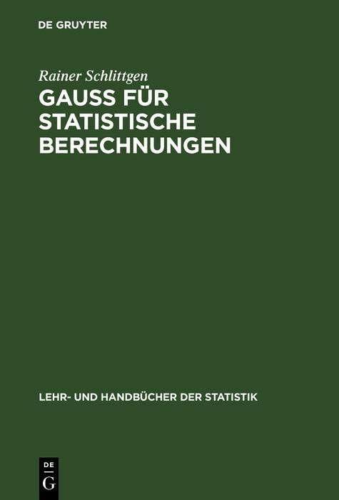 Produktbild: GAUSS f&uuml;r statistische Berechnungen