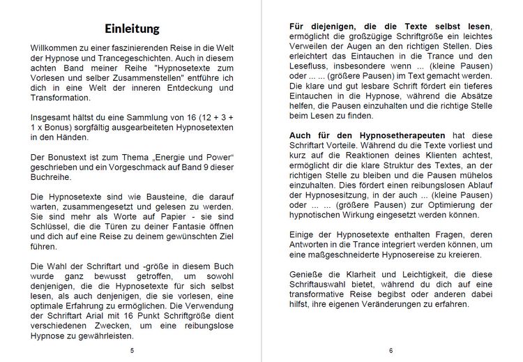 Produktbild: Hypnosetexte zum Vorlesen und selber Zusammenstellen 8