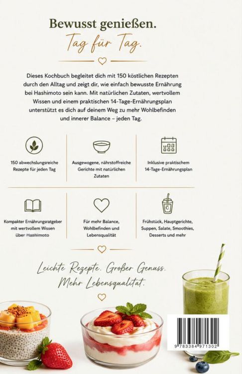 Produktbild: LEICHTER LEBEN MIT HASHIMOTO - Das Kochbuch