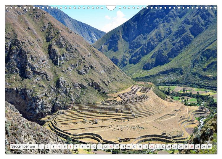 Produktbild: Inkabauten in PERU, Bauwerke eines gro&szlig;en Reiches (Wandkalender 2026 DIN A3 quer), CALVENDO Monatskalender