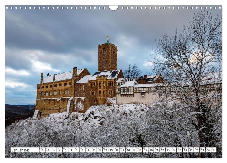 Produktbild: Eisenach in Th&uuml;ringen (Wandkalender 2026 DIN A3 quer), CALVENDO Monatskalender