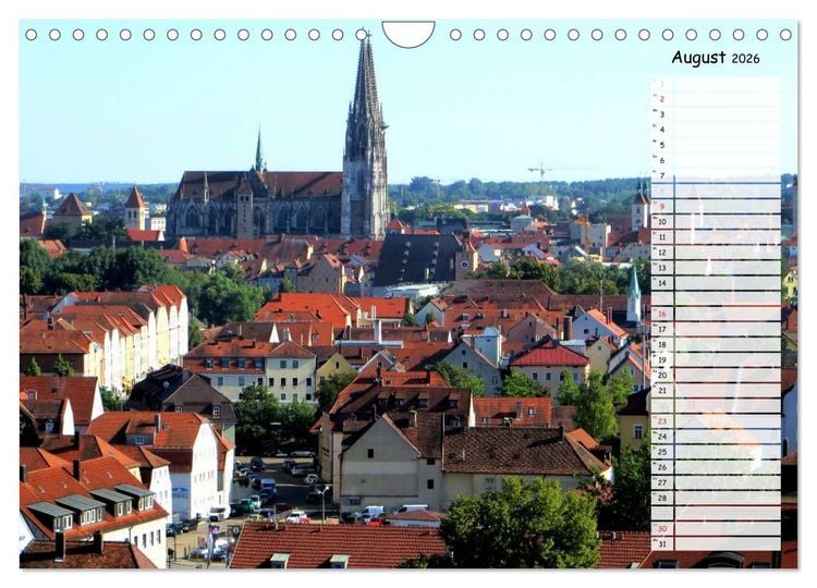 Produktbild: Regensburg erleben (Wandkalender 2026 DIN A4 quer), CALVENDO Monatskalender