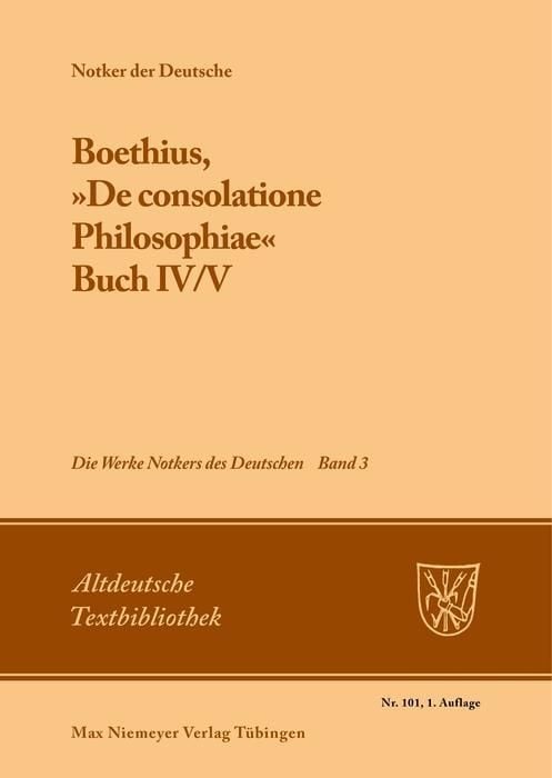 Produktbild: Boethius, &raquo;De consolatione Philosophiae&laquo;