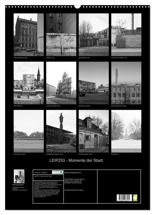 Produktbild: LEIPZIG - Momente der Stadt (Wandkalender 2027 DIN A2 hoch), CALVENDO Monatskalender