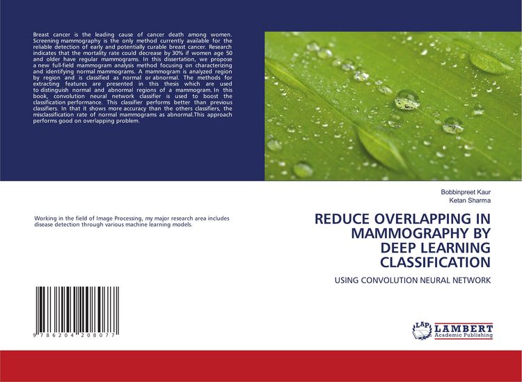 Produktbild: Reduce Overlapping in Mammography By Deep Learning Classification