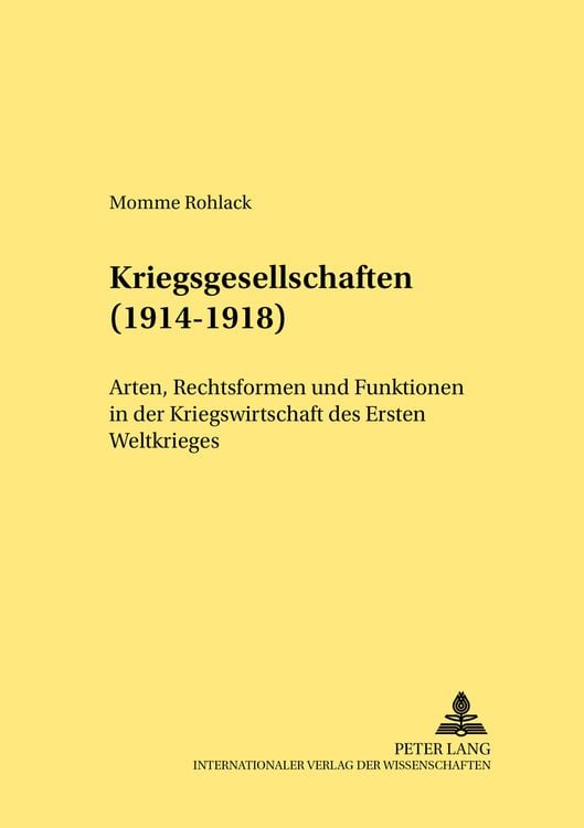 Bild vom Artikel Kriegsgesellschaften (1914-1918) vom Autor Momme Rohlack
