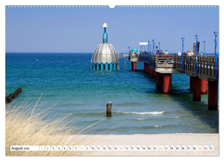 Produktbild: Fischland & Dar&szlig; Traumlandschaft an Ostsee und Bodden (hochwertiger Premium Wandkalender 2026 DIN A2 quer), Kunstdruck in Hochglanz
