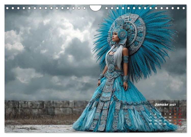 Produktbild: Azteken - Im Glanz der ewigen Sonne (Wandkalender 2027 DIN A4 quer), CALVENDO Monatskalender