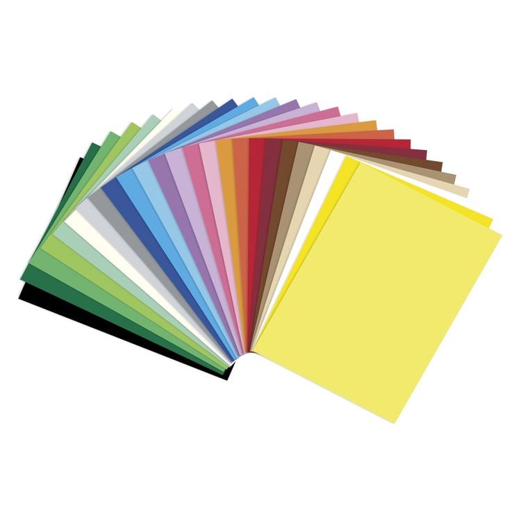 Produktbild: Folia  Tonpapier, DIN A5, 100 Blatt in 25 Farben sortiert