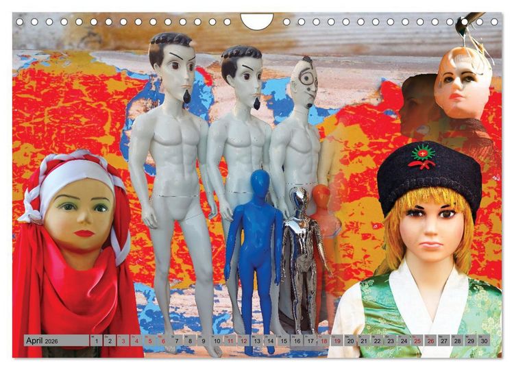 Produktbild: Schaufensterpuppen aus aller Welt (Wandkalender 2026 DIN A4 quer), CALVENDO Monatskalender