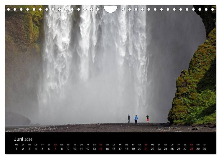 Produktbild: Island - Iceland (Wandkalender 2026 DIN A4 quer), CALVENDO Monatskalender