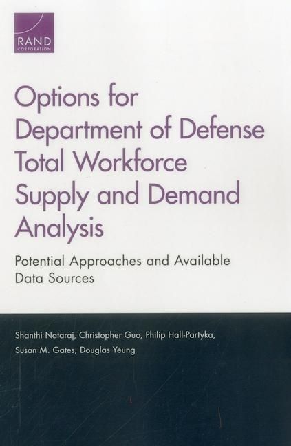 Produktbild: Options for Department of Defense Total Workforce Supply and Demand Analysis