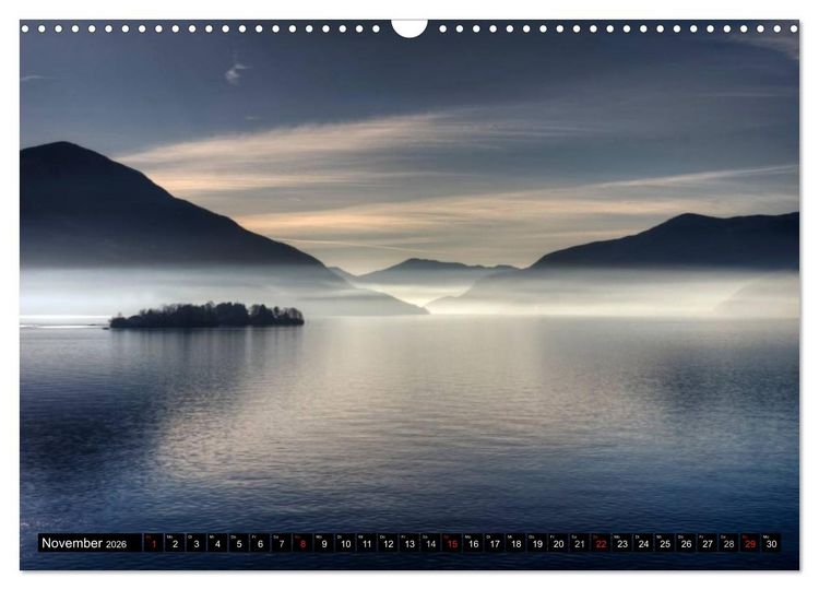 Produktbild: Lago Maggiore - Der malerische See in Italien und der Schweiz (Wandkalender 2026 DIN A3 quer), CALVENDO Monatskalender