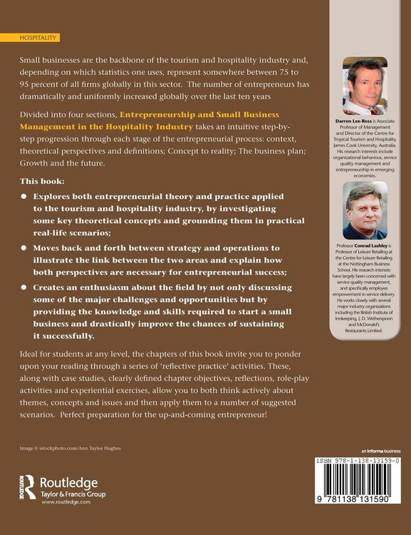 Produktbild: Entrepreneurship and Small Business Management in the Hospitality Industry