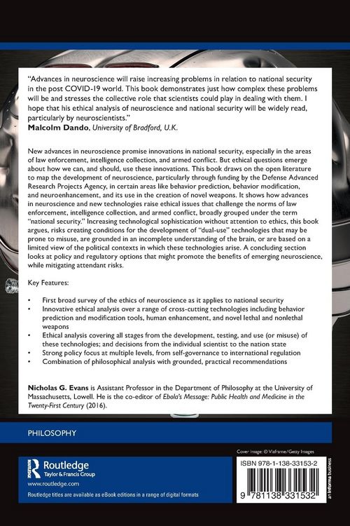 Produktbild: The Ethics of Neuroscience and National Security