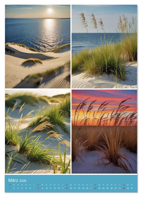 Produktbild: Endlich Ostsee Urlaub (Tischkalender 2026 DIN A5 hoch), CALVENDO Monatskalender