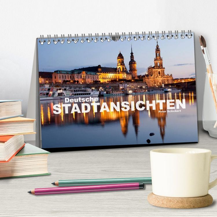 Produktbild: Deutsche Stadtansichten (Tischkalender 2026 DIN A5 quer), CALVENDO Monatskalender