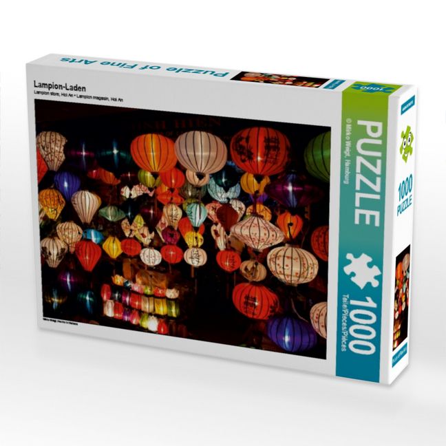 Produktbild: CALVENDO Puzzle Lampion-Laden | 1000 Teile Lege-Gr&ouml;&szlig;e 64x48cm Foto-Puzzle f&uuml;r gl&uuml;ckliche Stunden