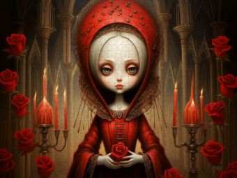 Produktbild: CALVENDO Puzzle Gothic Queen Surrealistische Illustrationen | 2000 Teile Lege-Gr&ouml;&szlig;e 90x67cm Foto-Puzzle f&uuml;r gl&uuml;ckliche Stunden