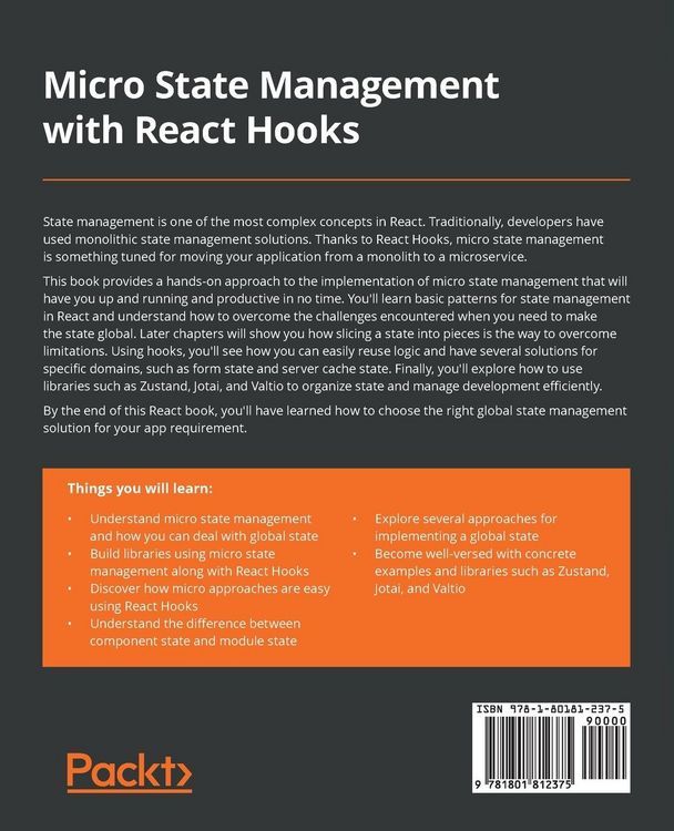Produktbild: Micro State Management with React Hooks