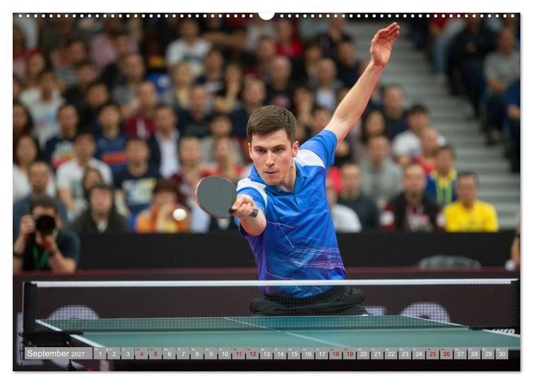 Produktbild: Tischtennis Dynamik (Wandkalender 2027 DIN A2 quer), CALVENDO Monatskalender