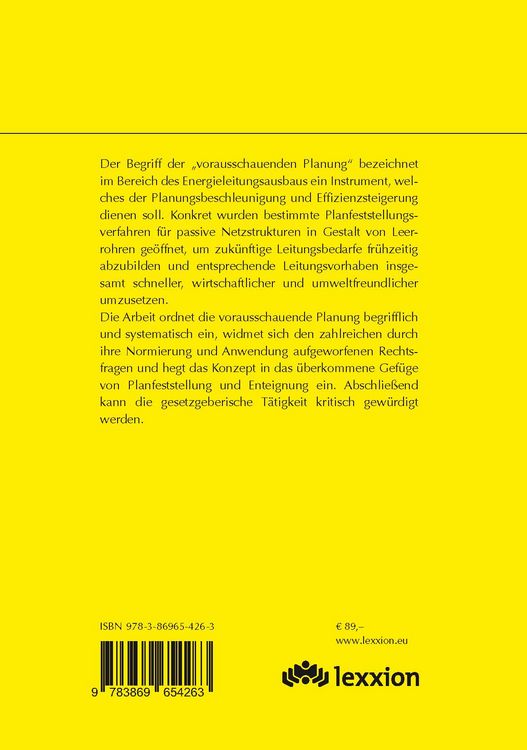 Produktbild: Die vorausschauende Planung