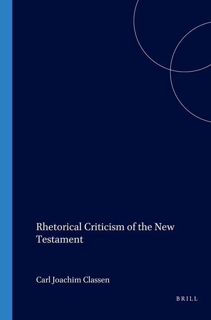 Produktbild: Rhetorical Criticism of the New Testament