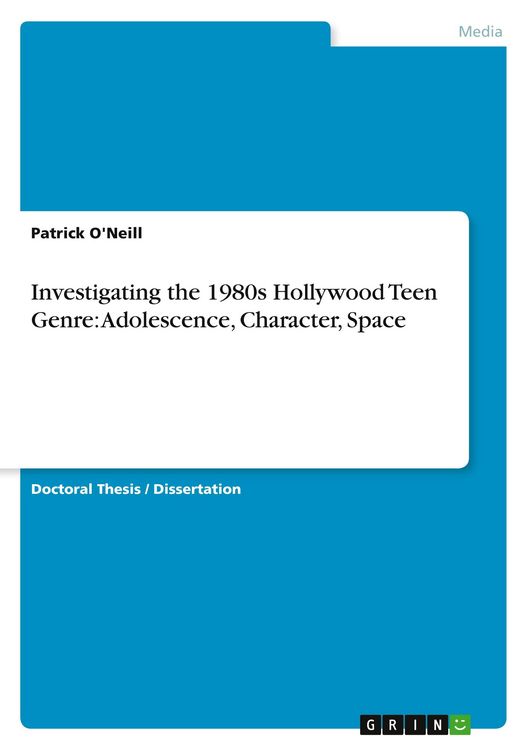 Produktbild: Investigating the 1980s Hollywood Teen Genre: Adolescence, Character, Space