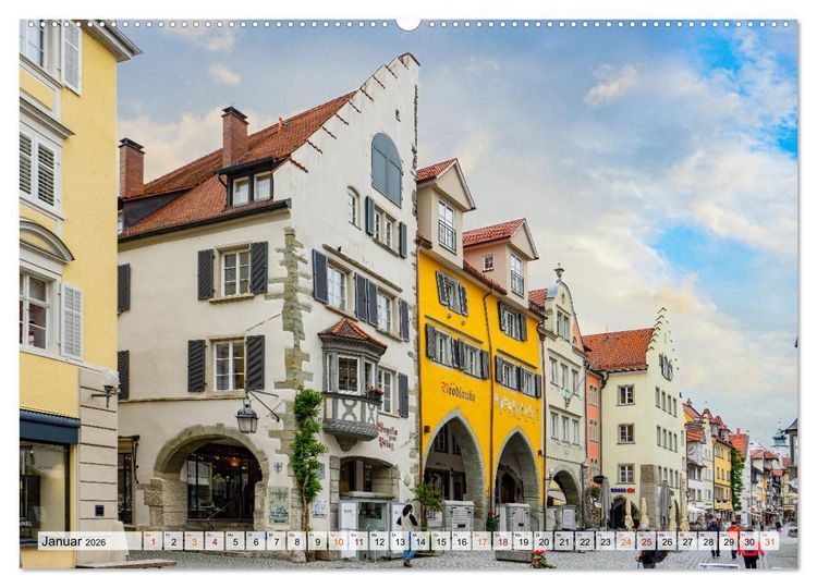 Produktbild: Lindau Bodensee Impressionen (Wandkalender 2026 DIN A2 quer), CALVENDO Monatskalender