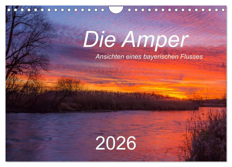 Produktbild: Die Amper - Ansichten eines bayerischen Flusses (Wandkalender 2026 DIN A4 quer), CALVENDO Monatskalender
