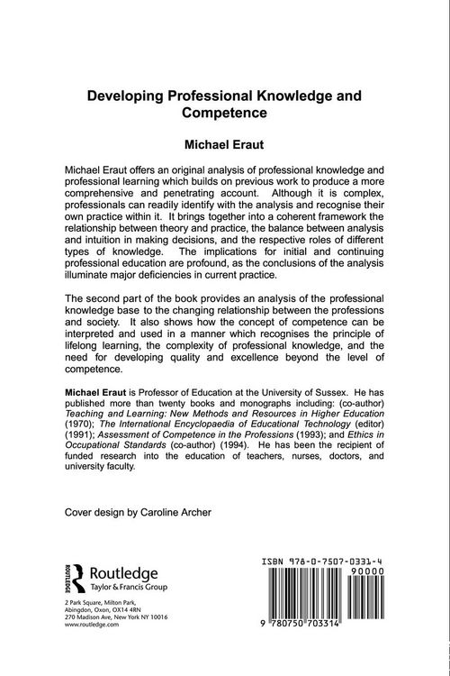 Produktbild: Developing Professional Knowledge And Competence