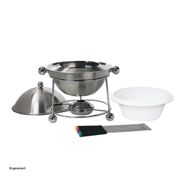 Produktbild: neuetischkultur Fondueset inklusive 4 Gabeln und St&ouml;vchen Fondueset inklusive 4 Gabeln und St&ouml;vchen