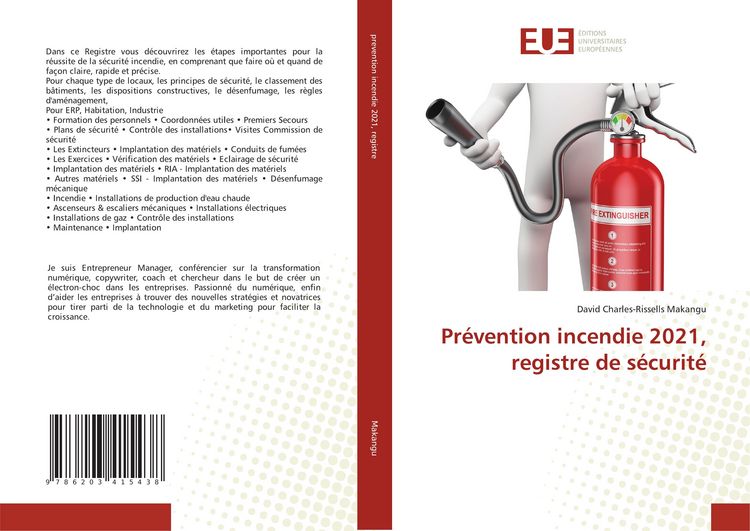 Produktbild: Pr&eacute;vention incendie 2021, registre de s&eacute;curit&eacute;