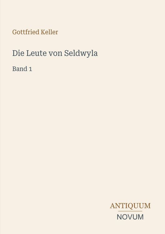 Produktbild: Die Leute von Seldwyla