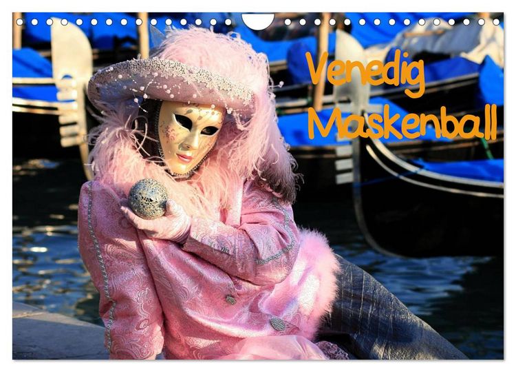 Produktbild: Venedig Maskenball (Wandkalender 2026 DIN A4 quer), CALVENDO Monatskalender