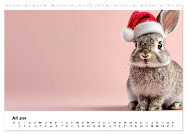 Produktbild: Kreativ Kalender - Tiere & eigene Ideen (hochwertiger Premium Wandkalender 2026 DIN A2 quer), Kunstdruck in Hochglanz