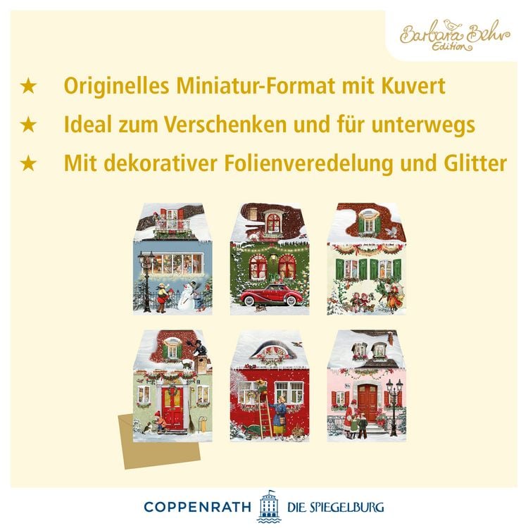 Produktbild: Miniatur-Adventskalender &ndash; Weihnachtsh&auml;uschen